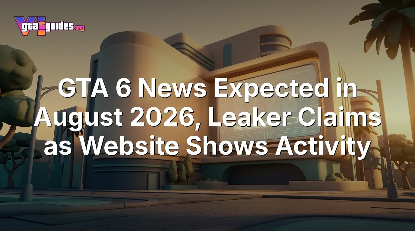 GTA 6 News Expected in August 2026, Leaker Claims as Website Shows Activity