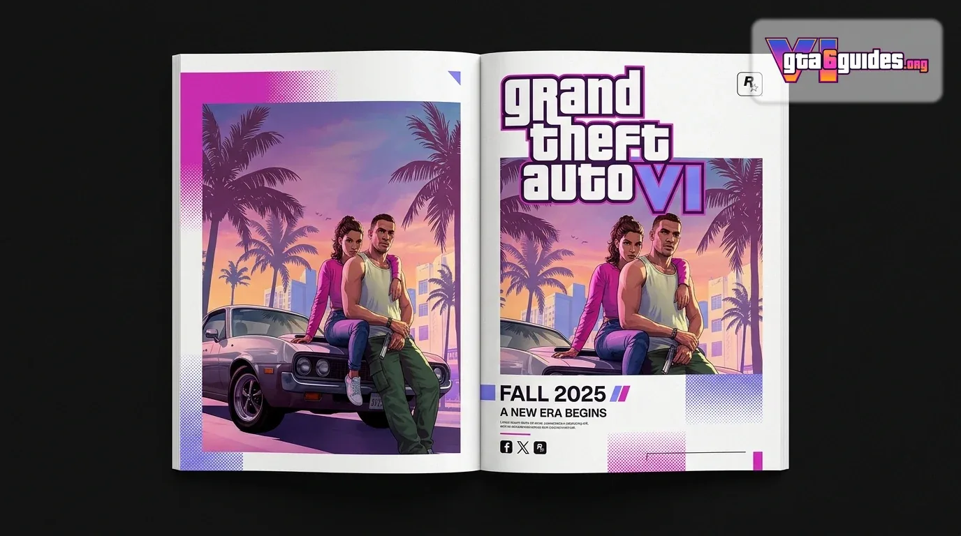 GTA 6 key art with release date